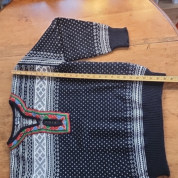 Vintage 90s wool Dale of Norway Scandinavian sweater 50 M L EUC - Picture 11 of 17